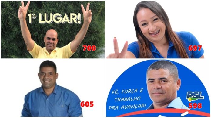 Você está visualizando atualmente CAMPEÕES: Os quatro mais votados para Câmara de Ingá. Chico, Daniela, Nego e Cipó