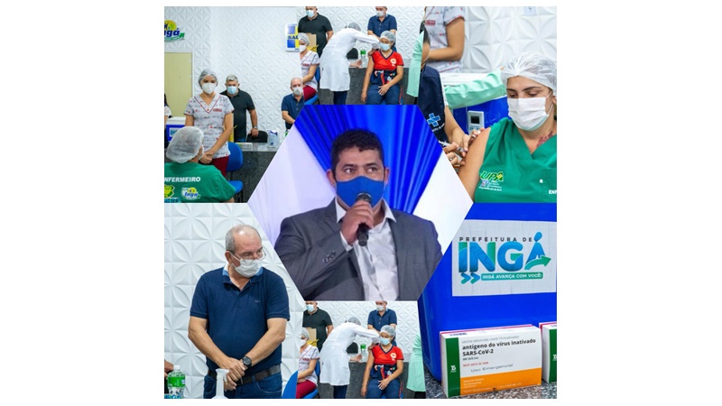 Você está visualizando atualmente Presidente Aílton Nunes felicita os ingaenses e profissionais da saúde pela chegada da vacina em Ingá